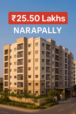The sleek and contemporary Mahadevapura apartment building.